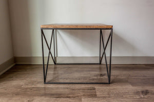 No. 607 - The Steel & Maple End Table 