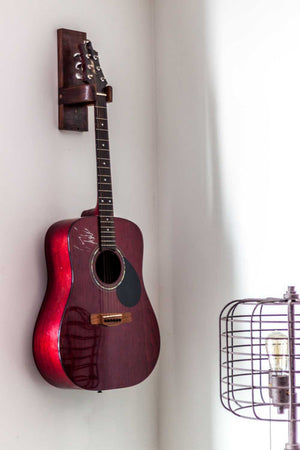 No. 515 Guitar Hanger from Walnut Barn Wood 